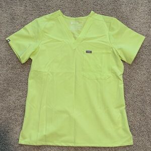 Figs Neon Yellow Women's Blouse